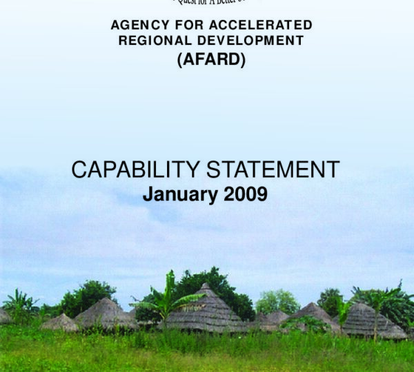 AFARD Capability Statement 2009