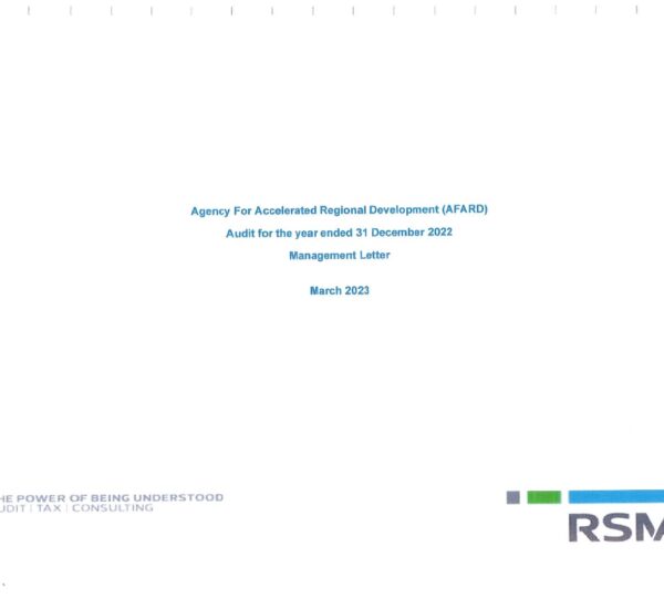 AFARD Management letter 2022